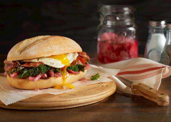 Braised Greens & Egg Sandwich Recipe from Euro-Bake