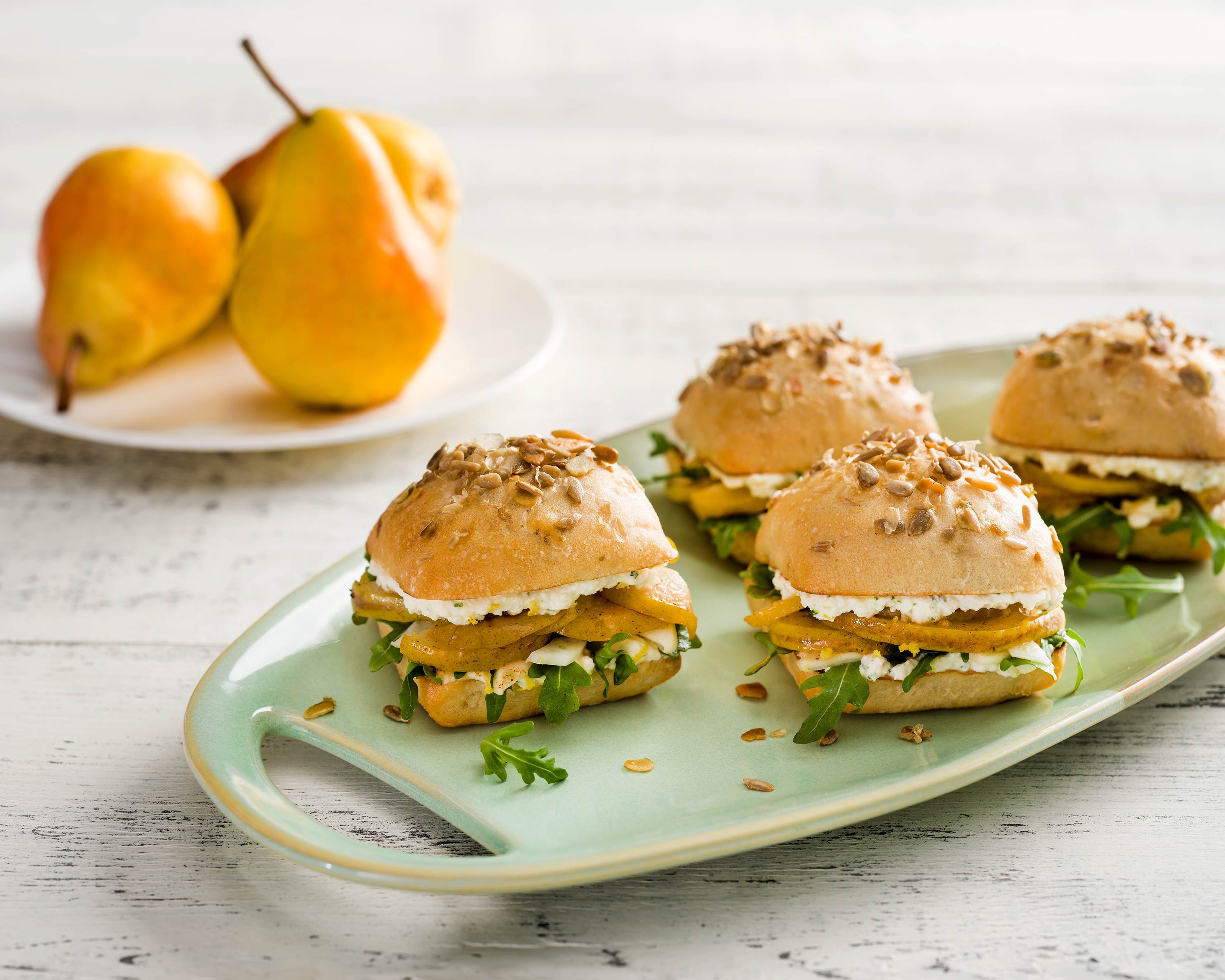 Roasted Pear & Ricotta Slider Recipe