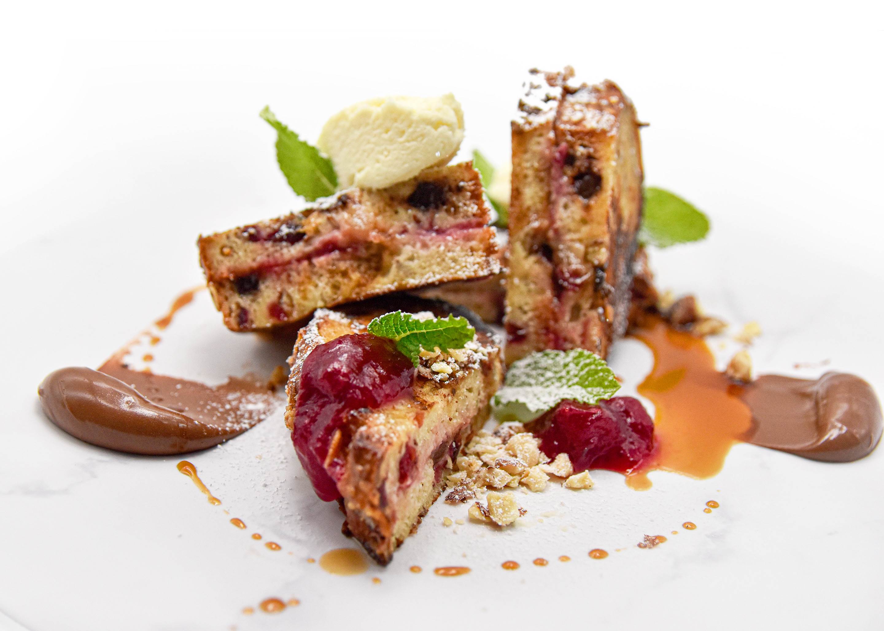 Cranberry & Chocolate Stuffed French Toast Recipe from Euro-Bake