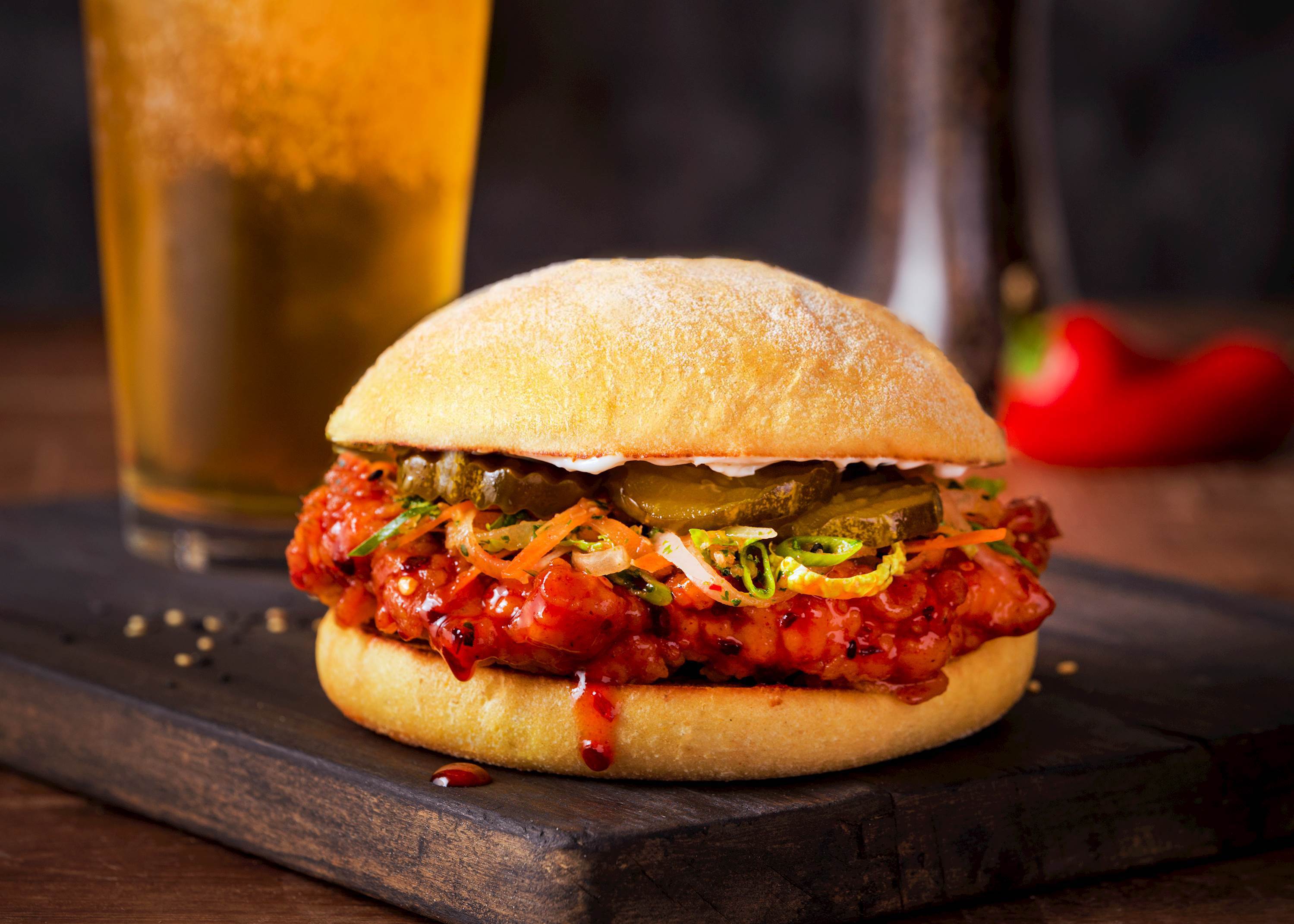 Gochujang Fried Chicken Sandwich Recipe