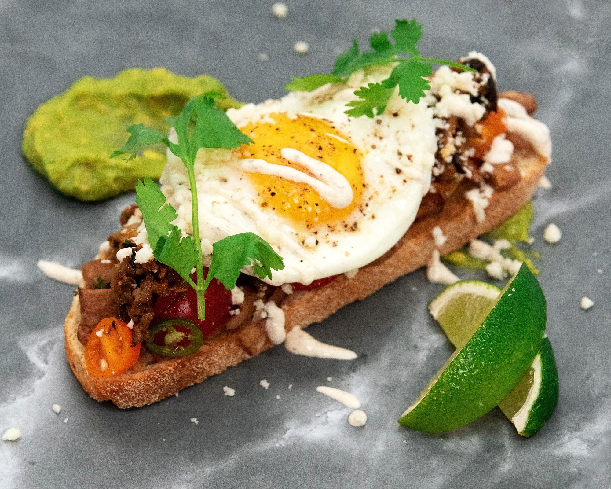 Chipotle Mushroom Molletes